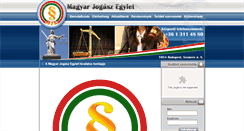 Desktop Screenshot of jogaszegylet.hu